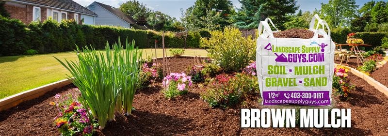 how brown mulch helps your garden