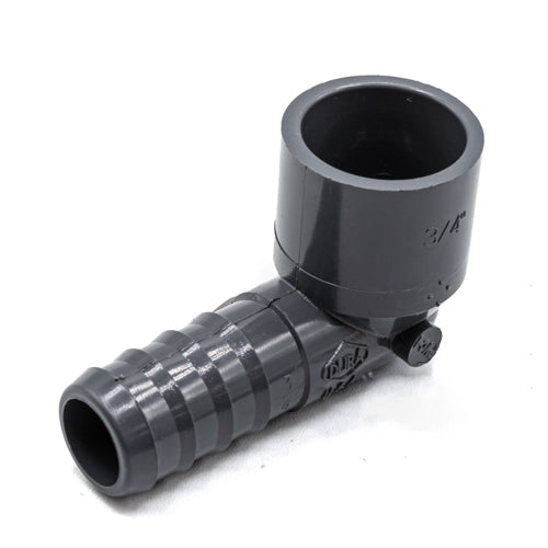 3/4" Grey PVC Combination 90 Degrees Elbow INS/SOC