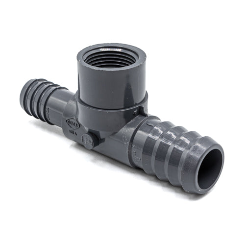 1" x 3/4" x 3/4" PVC Combination Reducer