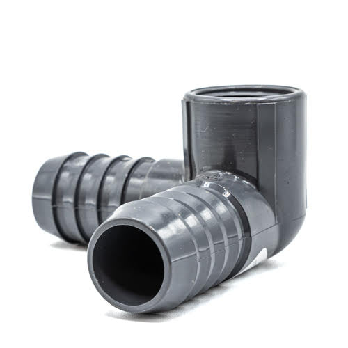 1" x 1" x 3/4" Grey PVC Side Outlet 90 Degrees Elbow Side