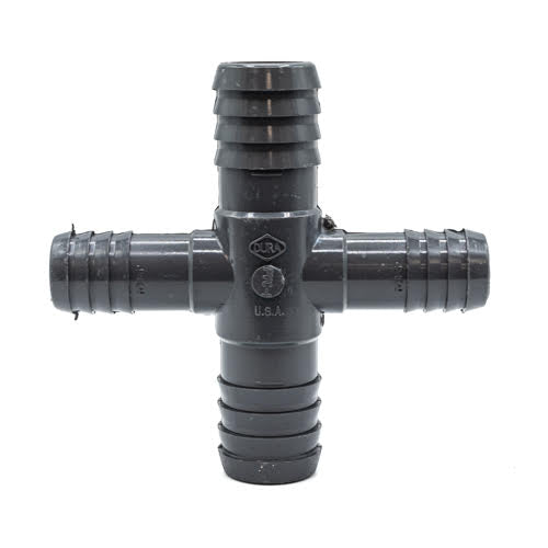 1" x 1" x 3/4" x 3/4" Reducing Cross Insert Front
