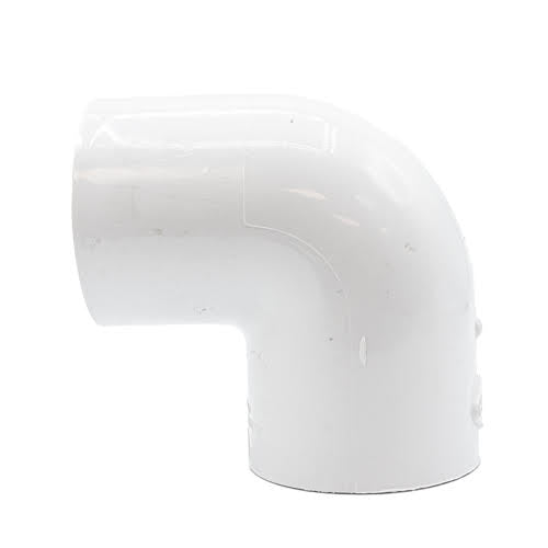 1-1/2" White PVC 90 Degrees Elbow Slip