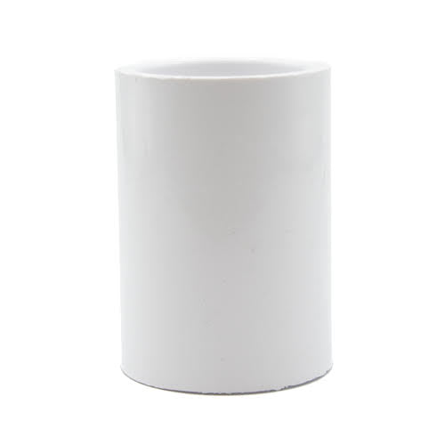 1" White PVC Coupling Slip