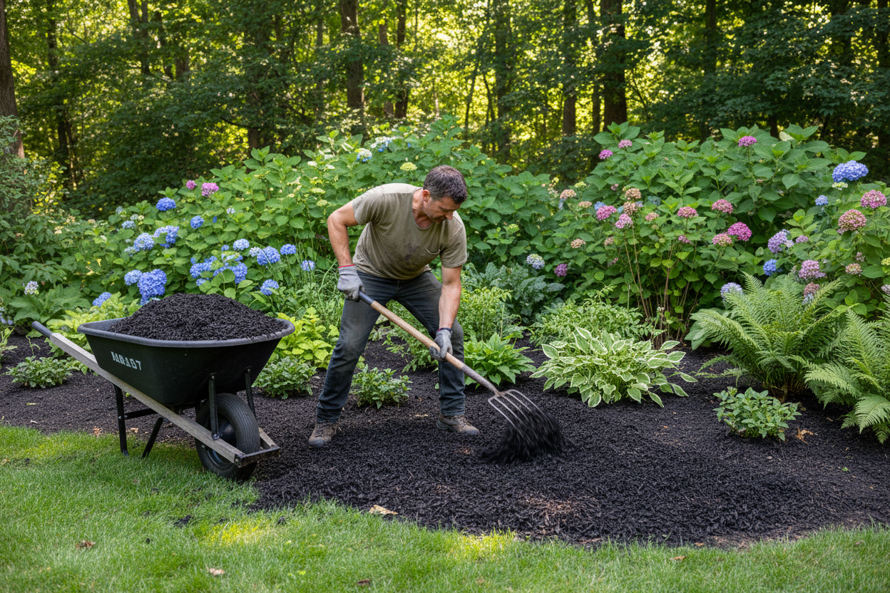 Can I Lay Black Mulch Myself or Should I Hire Someone