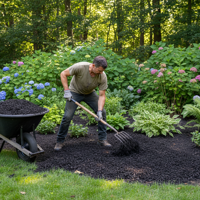 Can I Lay Black Mulch Myself or Should I Hire Someone