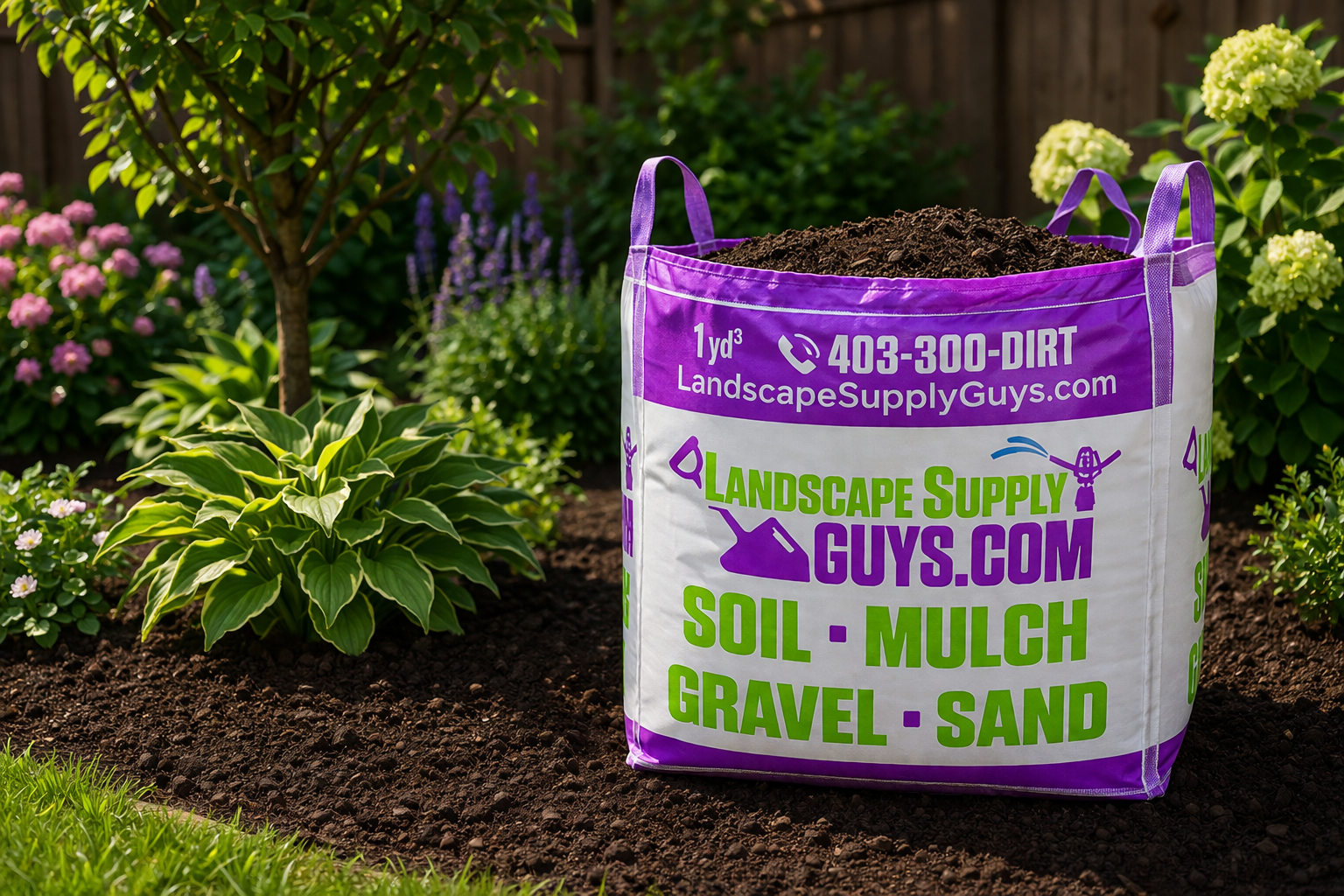 Get garden soil without a truck in easy bag option