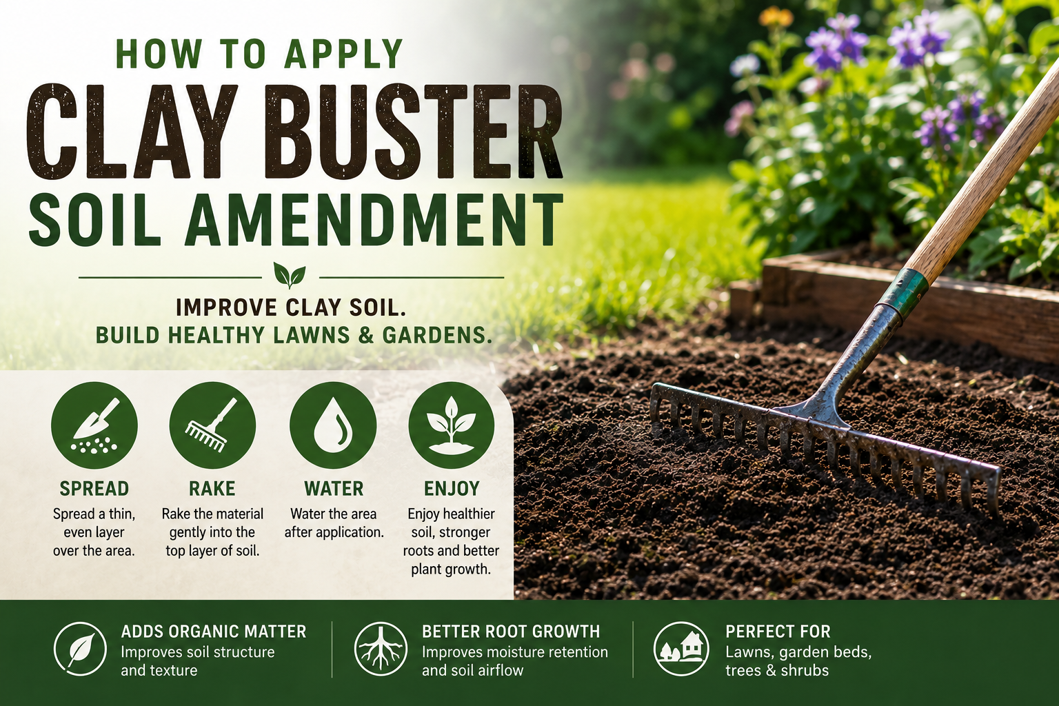How to Apply Clay Buster Soil Amendment in Calgary