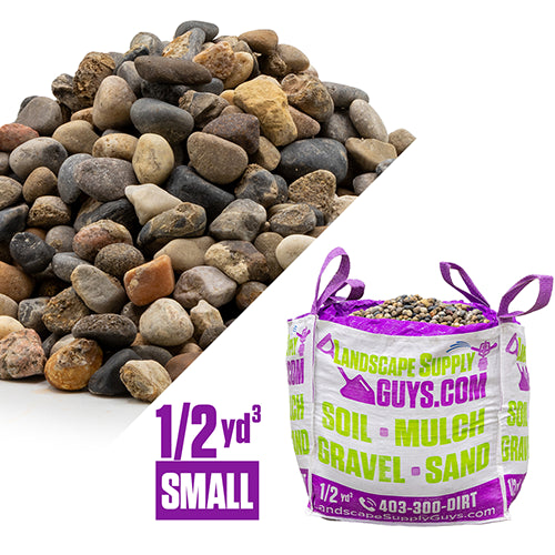 12MM Washed Round Gravel 1/2 Yard Bag