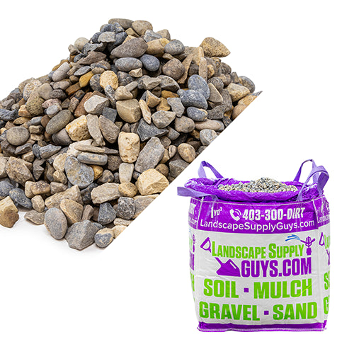 14mm washed rock pea gravel 1 yard bag