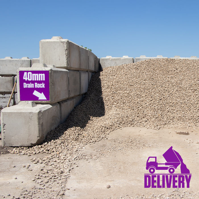 Bulk 40MM Washed Round Gravel Loose Delivery