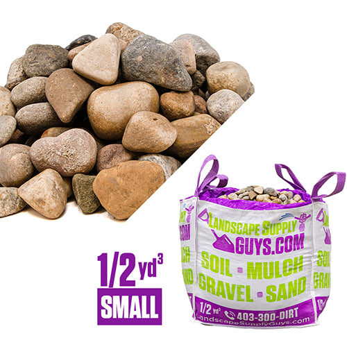 40MM Washed Round Gravel 1/2 Yard Bag