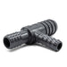 1" x 3/4" x 1/2"  Grey PVC Reducing Tee