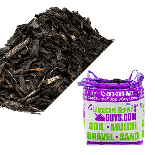 Black mulch bag delivery Calgary