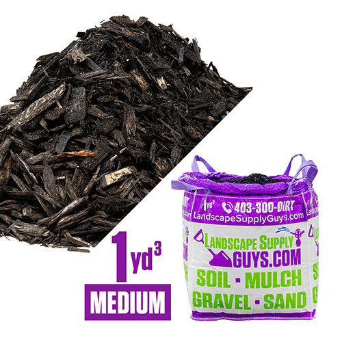 Black mulch bag delivery Calgary