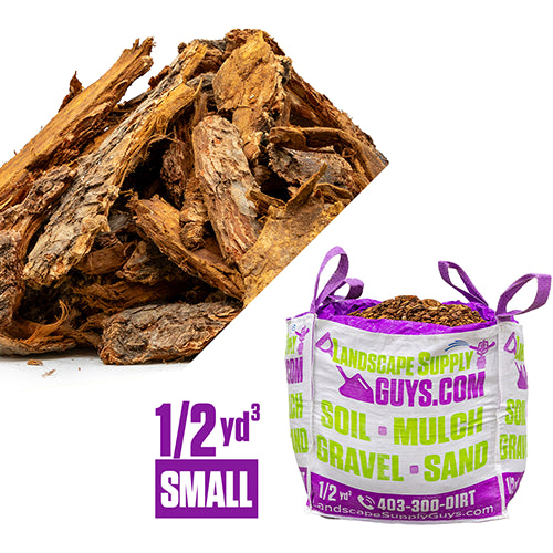 Large Bark Nuggets Mulch Bag Delivery Calgary