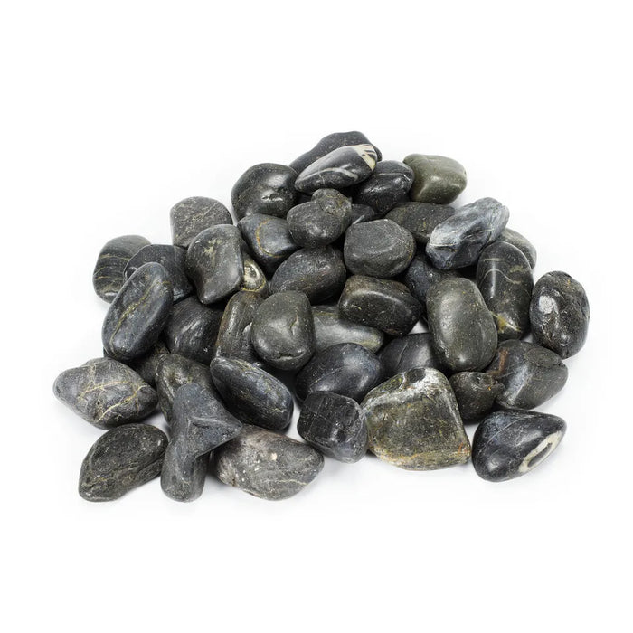 Decorative River Black Pebbles