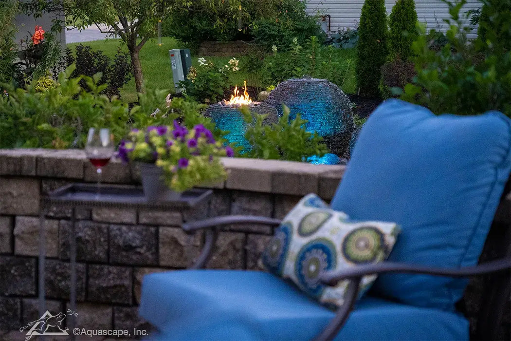 Blue Chair with Product in Background