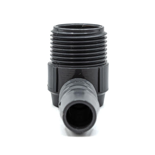 1/2" x 3/4" Grey PVC Combination 90 Degrees Elbow Front