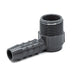 1/2" x 3/4" Grey PVC Combination 90 Degrees Elbow Top