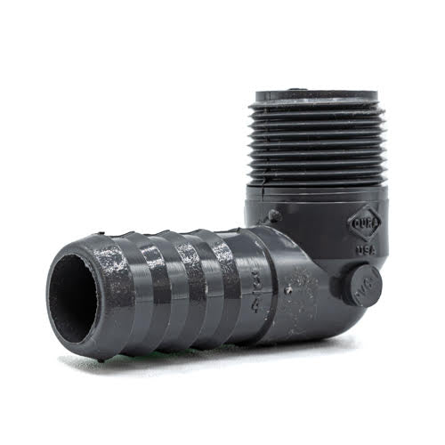 3/4" Grey PVC Combination 90 Degrees Elbow Side