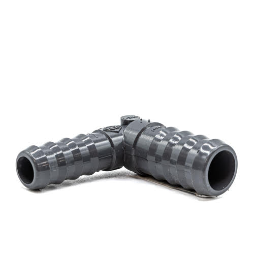 2” To 2.5” 90 Degree Reducer Silicone Hose – 4” Long, Black, 3-Ply, 51-63mm ID, Glossy Finish-1197980