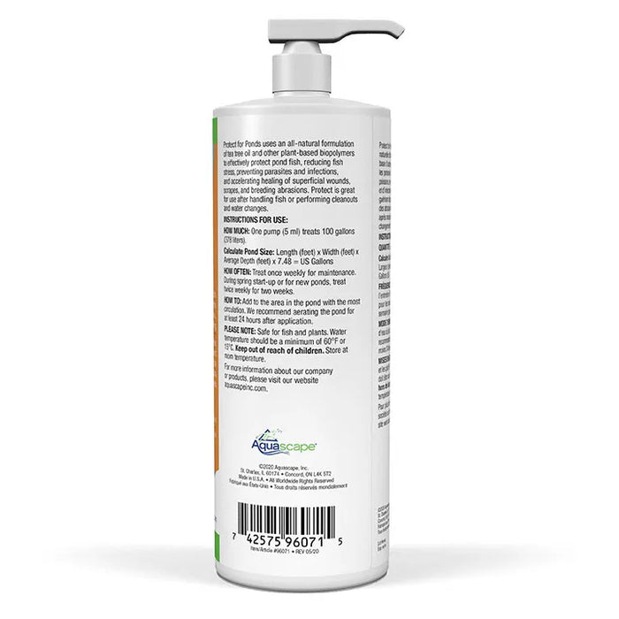 Protect For Ponds 32 OZ Back