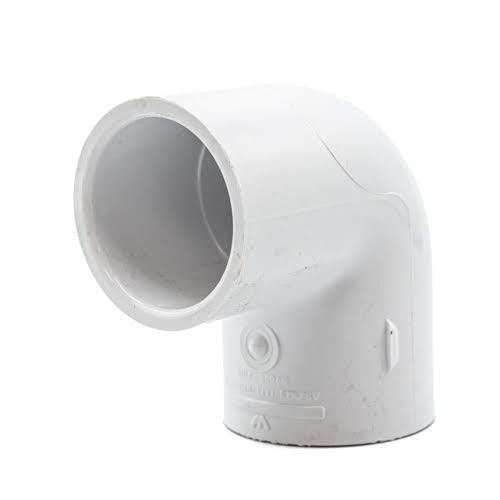 1" White PVC 90 Degrees Elbow Slip