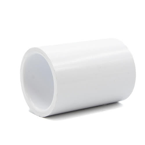 1" White PVC Coupling Slip