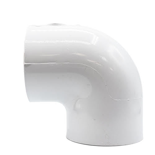 3" White PVC 90 Degrees Elbow Slip