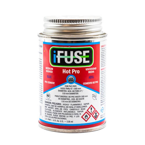 iFuse Hot Pro Medium Bodied Blue PVC Pipe Cement