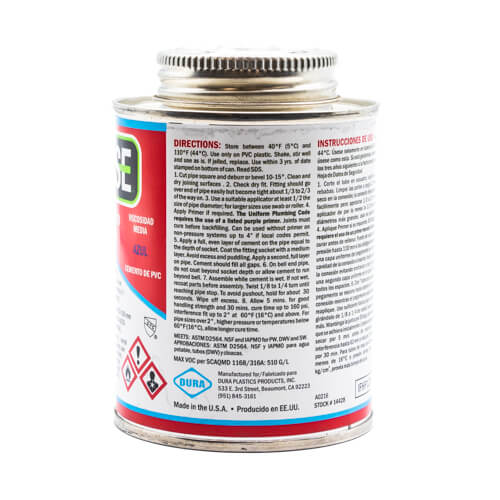 iFuse Hot Pro Medium Bodied Blue PVC Pipe Cement