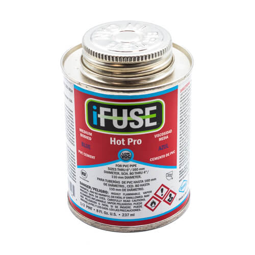 iFuse Hot Pro Medium Bodied Blue PVC Pipe Cement