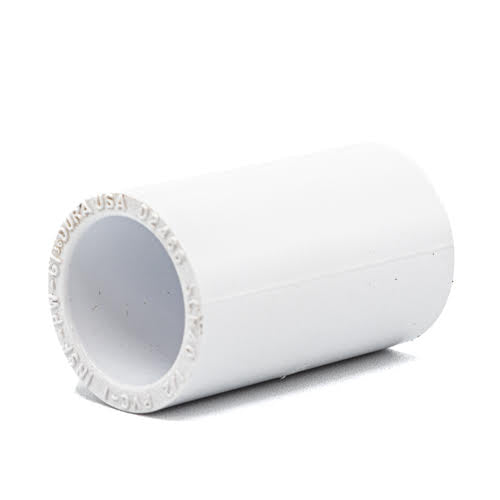1/2" White PVC Coupling Slip