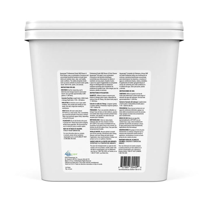 SAB Stream & Pond Cleaner Professional Grade Back