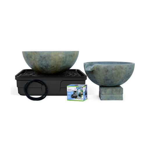 Spillway Bowl and Basin Landscape Fountain Kit Front