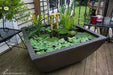 Textured Gray Slate Patio Pond 