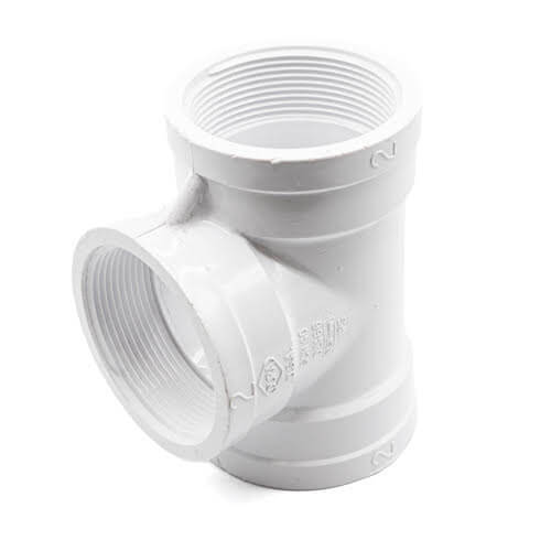 2" PVC Threaded Tee Top